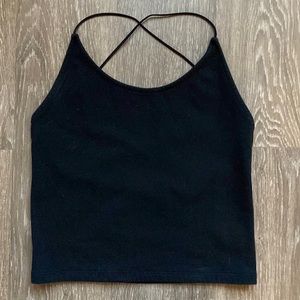 AE Black Cross Back Tank